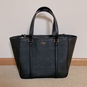 Kate Spade Newbury Lane Briar Large Tote - Black Leather